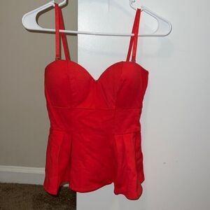 bebe Red Camisole Top